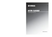 Yamaha HTR-5280 - Owners Manual 